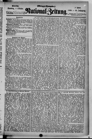 Nationalzeitung vom 04.10.1868