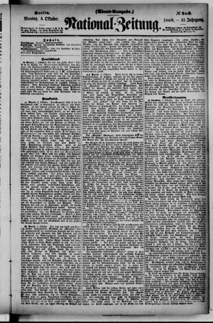 National-Zeitung vom 05.10.1868