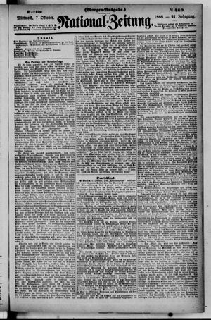 National-Zeitung vom 07.10.1868