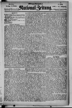 National-Zeitung vom 09.10.1868