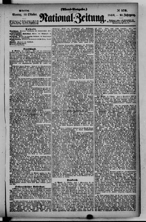 Nationalzeitung vom 12.10.1868