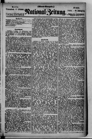 Nationalzeitung vom 17.10.1868