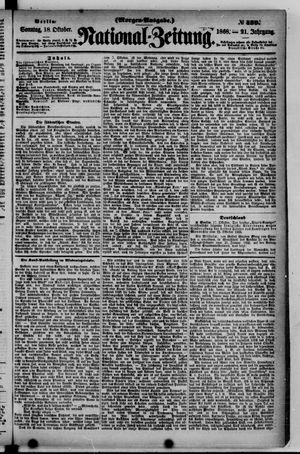 Nationalzeitung vom 18.10.1868
