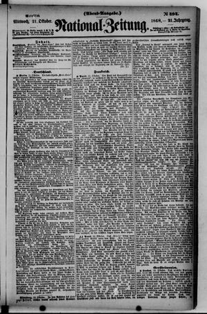 National-Zeitung on Oct 21, 1868