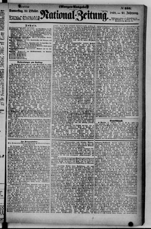 Nationalzeitung vom 22.10.1868