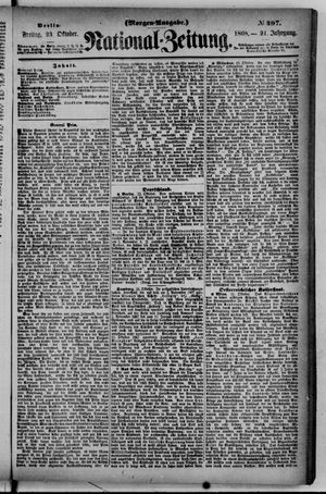 Nationalzeitung vom 23.10.1868