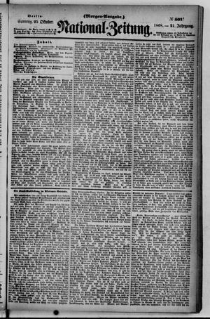 Nationalzeitung vom 25.10.1868