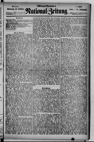 Nationalzeitung vom 28.10.1868