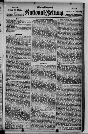 Nationalzeitung vom 30.10.1868