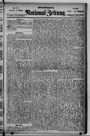 National-Zeitung vom 02.11.1868