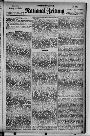 Nationalzeitung vom 06.11.1868