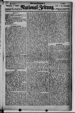 Nationalzeitung vom 11.11.1868