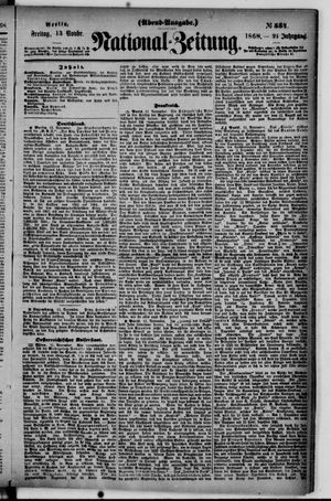 National-Zeitung vom 13.11.1868