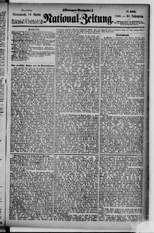 Nationalzeitung on Nov 14, 1868