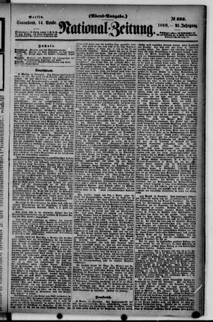 Nationalzeitung on Nov 14, 1868