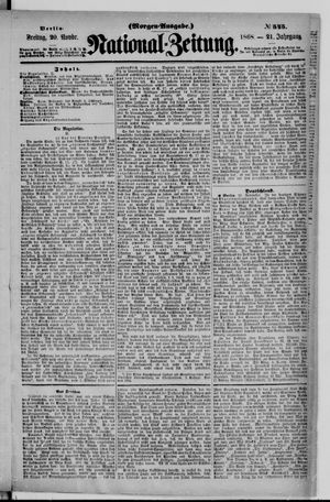 National-Zeitung on Nov 20, 1868