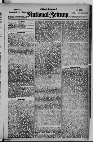 Nationalzeitung on Nov 21, 1868
