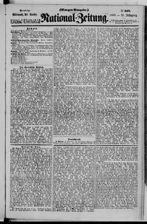 Nationalzeitung vom 25.11.1868