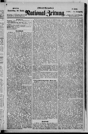 Nationalzeitung on Nov 26, 1868