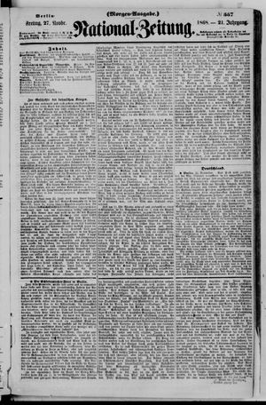 Nationalzeitung vom 27.11.1868