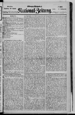 Nationalzeitung vom 29.11.1868