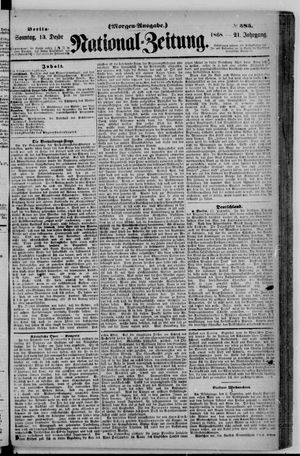 Nationalzeitung vom 13.12.1868