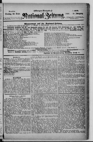 Nationalzeitung vom 22.12.1868