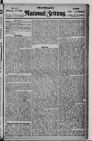Nationalzeitung vom 23.12.1868