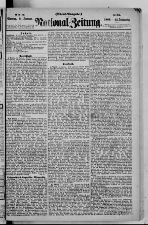 Nationalzeitung vom 11.01.1869