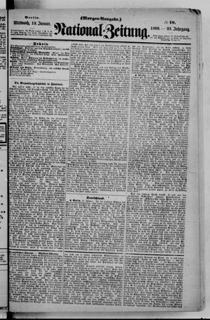 Nationalzeitung vom 13.01.1869