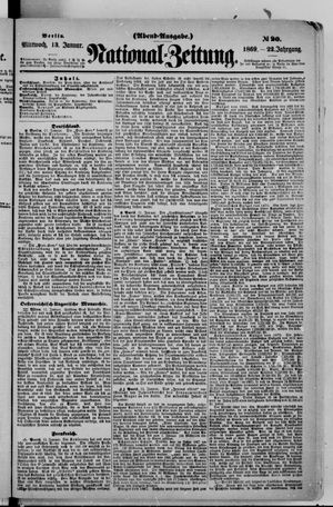 Nationalzeitung on Jan 13, 1869