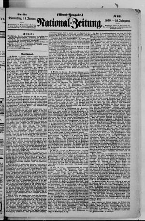 Nationalzeitung vom 14.01.1869