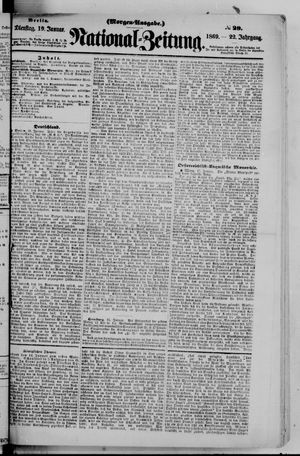 Nationalzeitung vom 19.01.1869