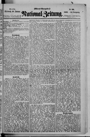Nationalzeitung vom 20.01.1869