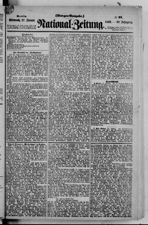 Nationalzeitung vom 27.01.1869