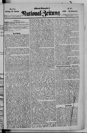 Nationalzeitung on Jan 29, 1869