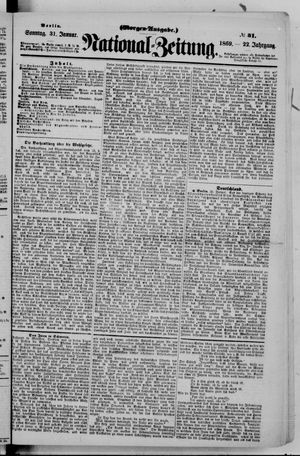 Nationalzeitung vom 31.01.1869