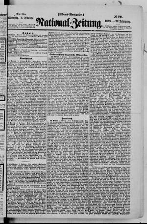 National-Zeitung on Feb 3, 1869