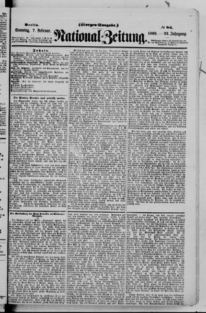 Nationalzeitung vom 07.02.1869