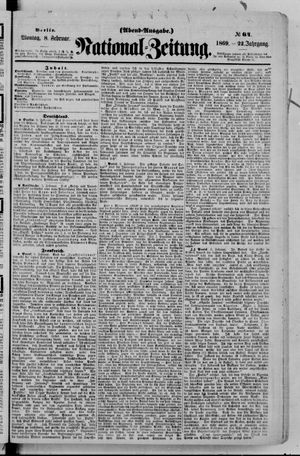 National-Zeitung on Feb 8, 1869