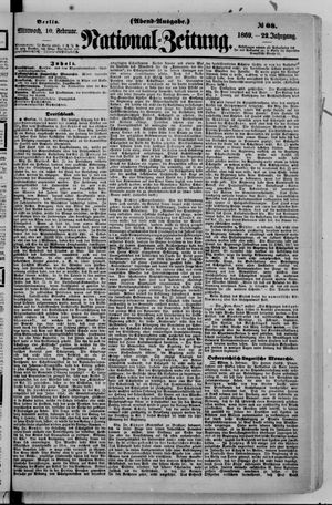 Nationalzeitung vom 10.02.1869