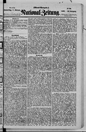 Nationalzeitung vom 11.02.1869