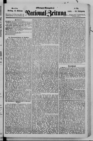 Nationalzeitung on Feb 12, 1869