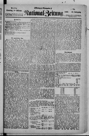 Nationalzeitung vom 14.02.1869