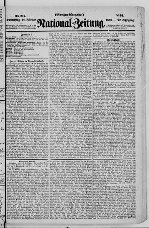Nationalzeitung vom 18.02.1869