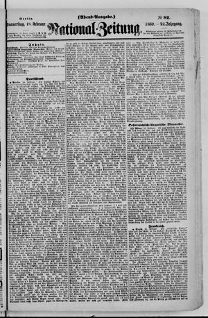 Nationalzeitung vom 18.02.1869