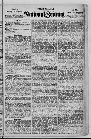 Nationalzeitung vom 19.02.1869