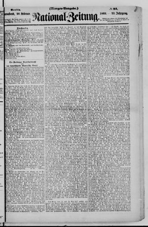 Nationalzeitung on Feb 20, 1869