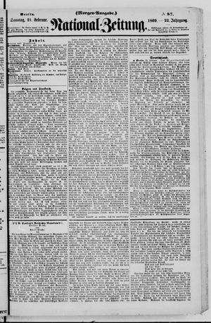 Nationalzeitung on Feb 21, 1869