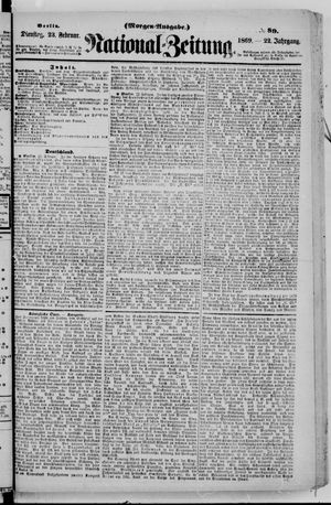 Nationalzeitung vom 23.02.1869